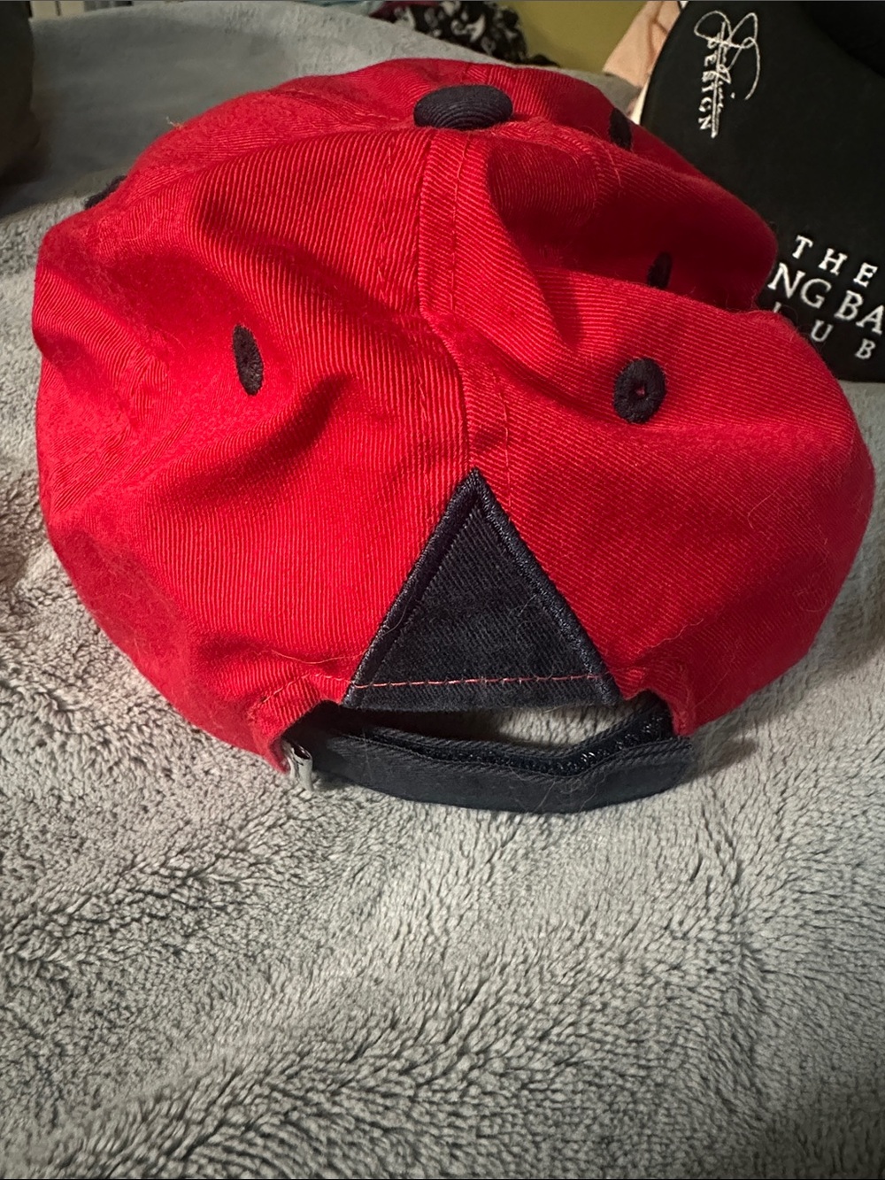 The Ridge Red Embroidered Baseball Cap - Picture 2 of 3